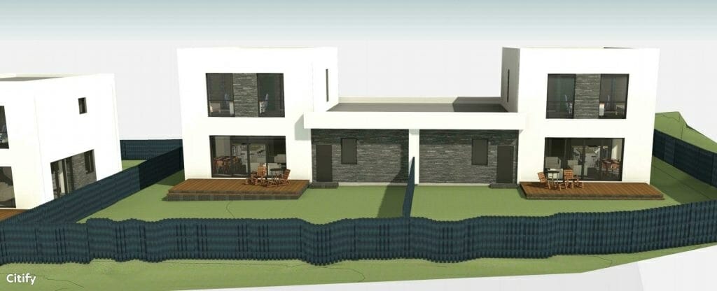 Užutrakio g. 11, 13 (Užutrakio g. 11, 13) - Row housing - visualization