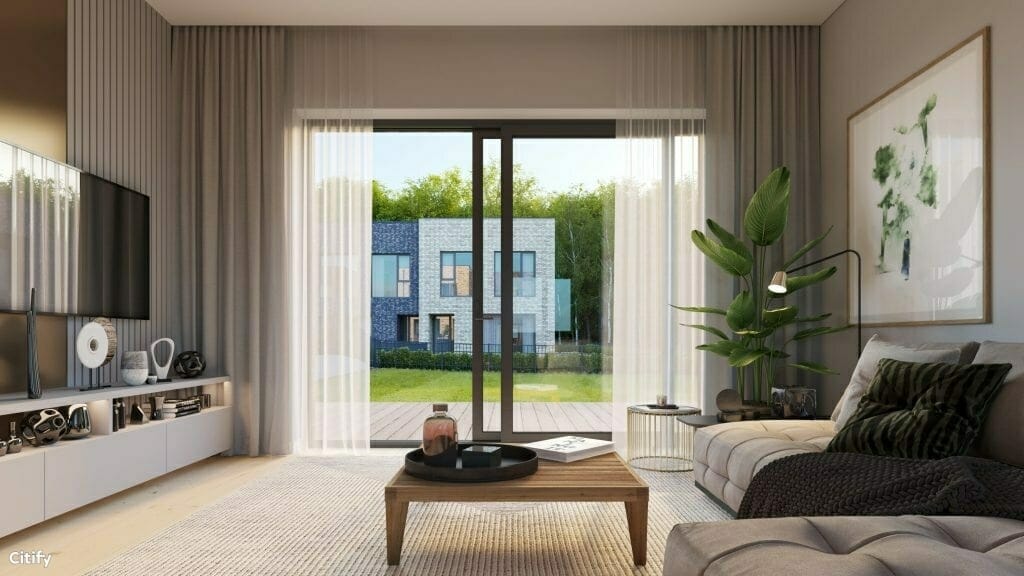 Visorių septintukas (Onos Lukauskaitės Poškienės g. 16, 18, 20, 22, Prano Ancevičiaus g. 15, 17, 19) - Row housing - visualization