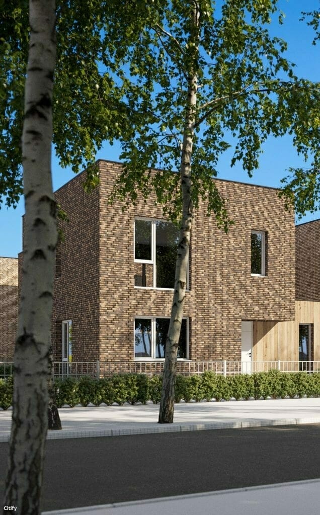 Visorių septintukas (Onos Lukauskaitės Poškienės g. 16, 18, 20, 22, Prano Ancevičiaus g. 15, 17, 19) - Row housing - visualization