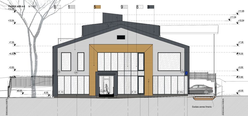 Fridriha Candera iela 9A (Fridriha Candera iela 9A) - Office center - visualization