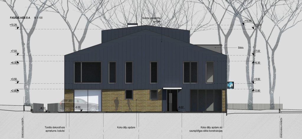 Fridriha Candera iela 9A (Fridriha Candera iela 9A) - Office center - visualization