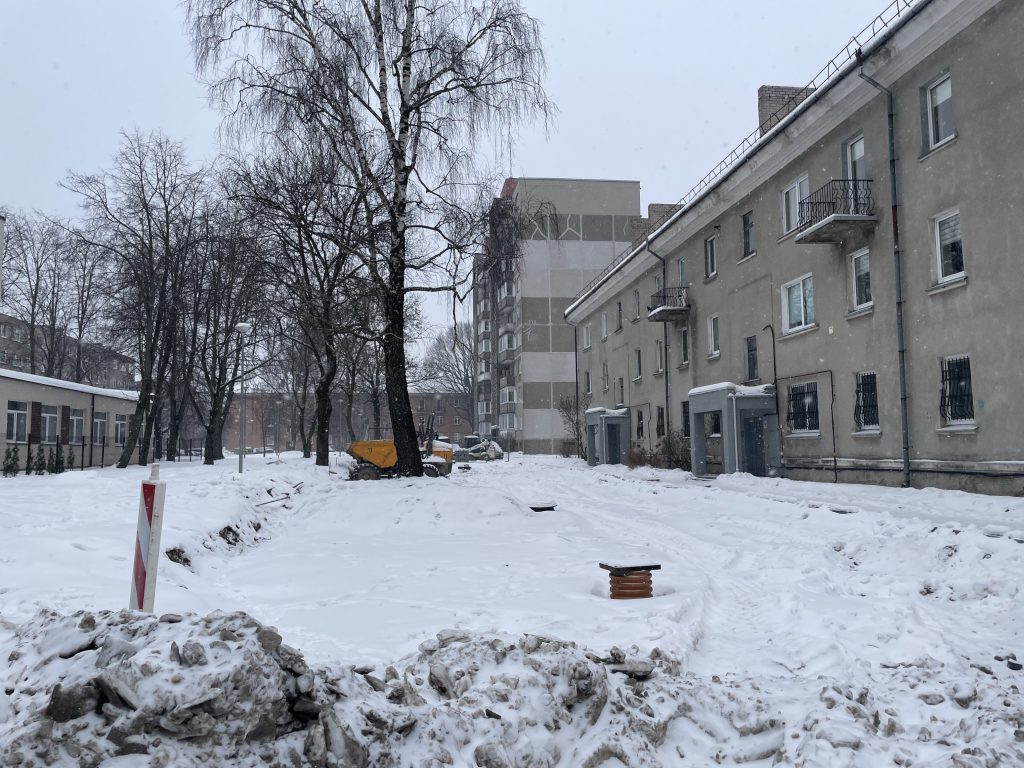 Minijos g. 130, 130A, 130B kiemas (Minijos g. 130, 130A, 130B) - Ceļš - būvdarbu attēli