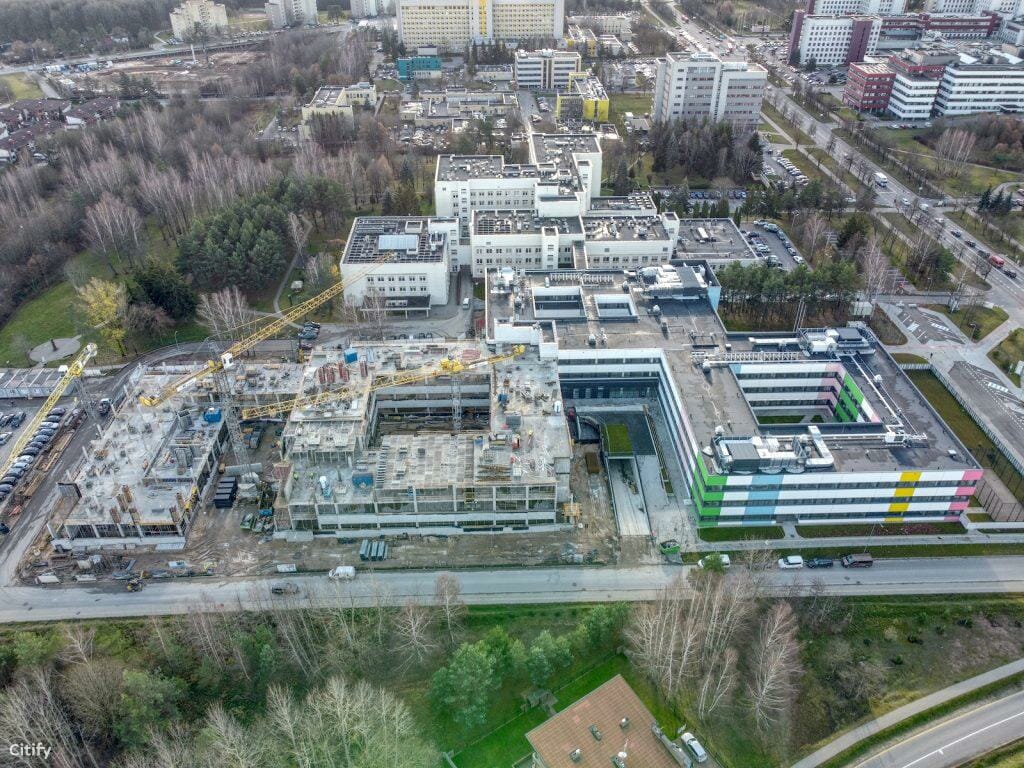 Vaikų pediatrijos II korpusas (Santariškių g. 7) - Hospital - construction photos