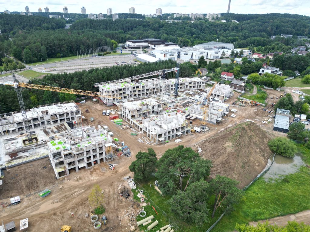 Sakai (Upės namai) (Kazimiero Jelskio g. 5, 7) - Multi apartment - construction photos