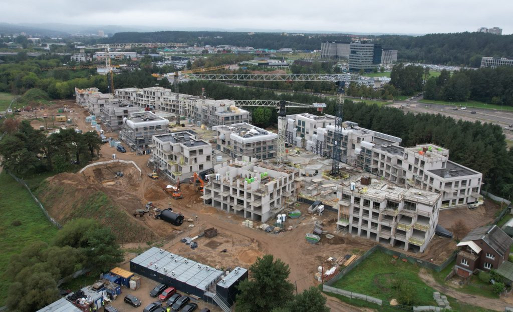 Sakai (Upės namai) (Kazimiero Jelskio g. 5, 7) - Multi apartment - construction photos