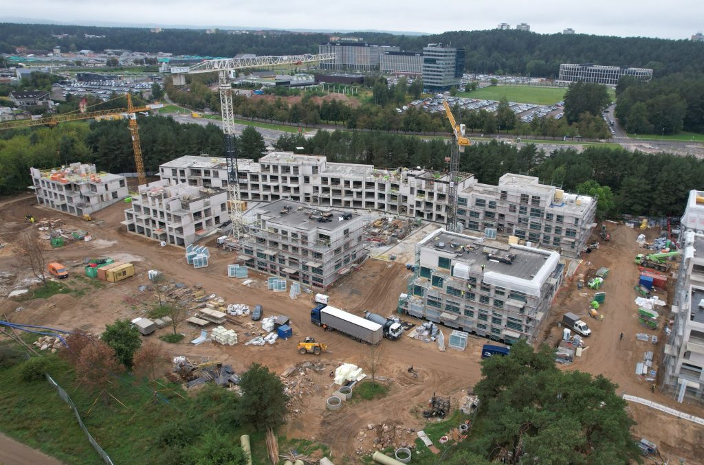 Sakai (Upės namai) (Kazimiero Jelskio g. 5, 7) - Multi apartment - construction photos