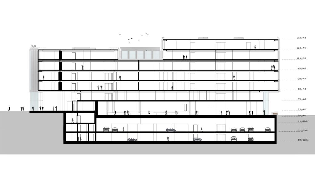 Urban Campus (Juozapavičiaus g. 6) - Biroju centrs - vizualizācija