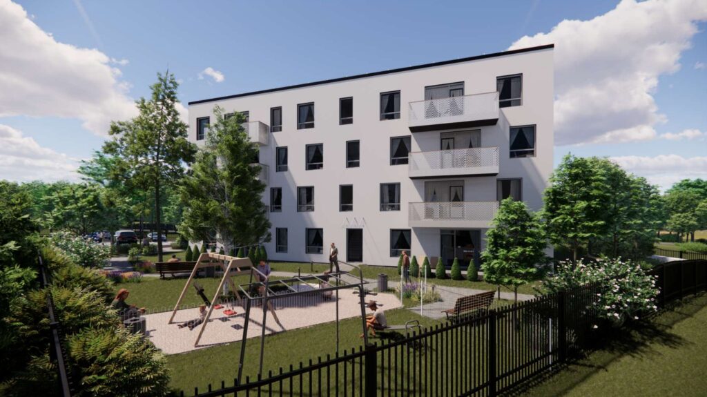 Vandenio namai (Vandentiekio g. 60) - Korterelamu - visuaalne