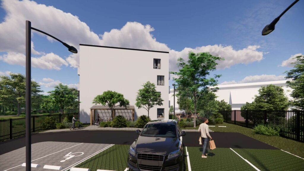 Vandenio namai (Vandentiekio g. 60) - Korterelamu - visuaalne