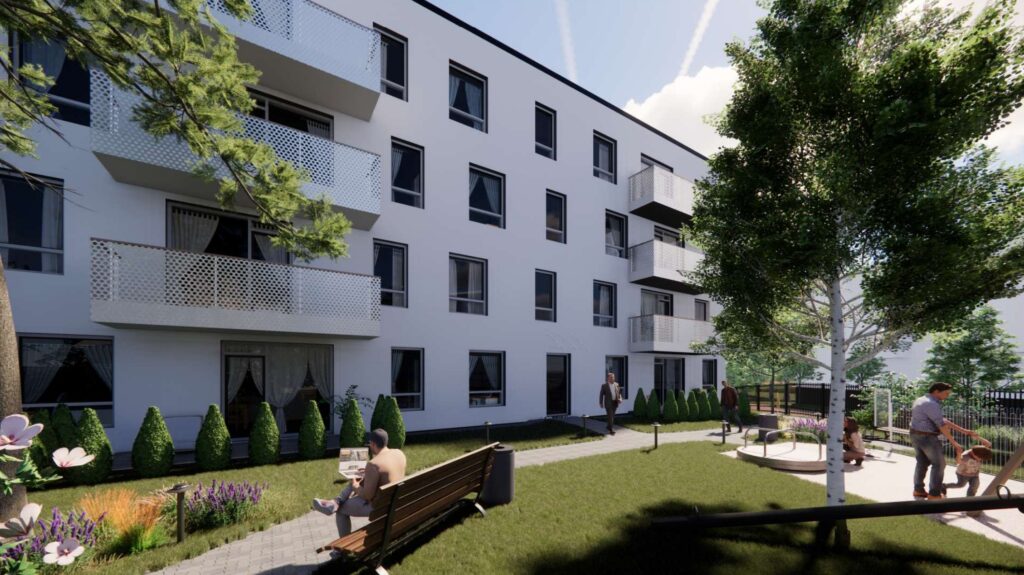 Vandenio namai (Vandentiekio g. 60) - Korterelamu - visuaalne