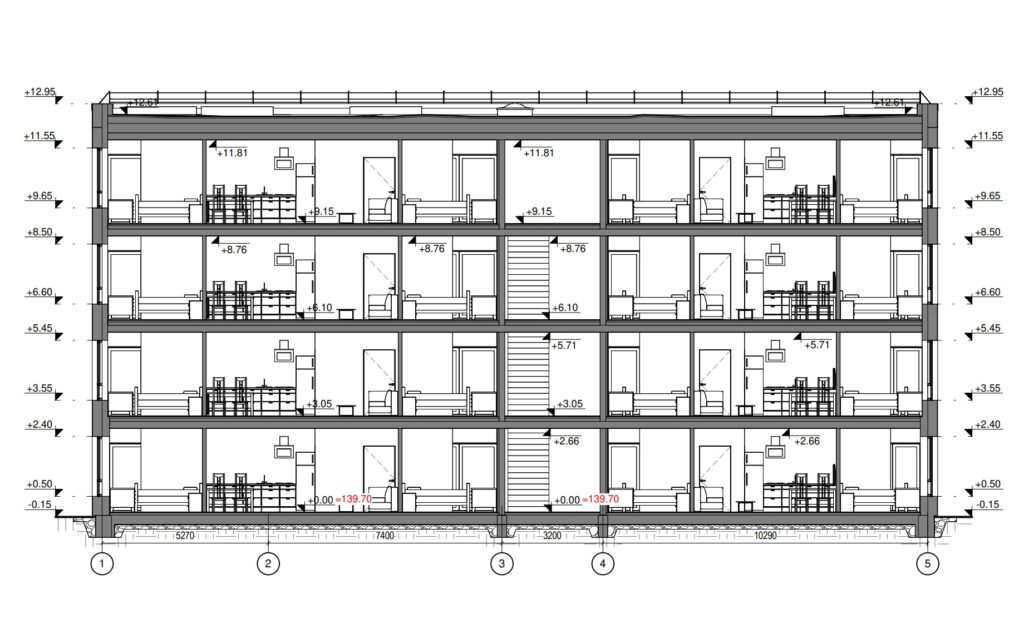 Vandenio namai (Vandentiekio g. 60) - Korterelamu - visuaalne