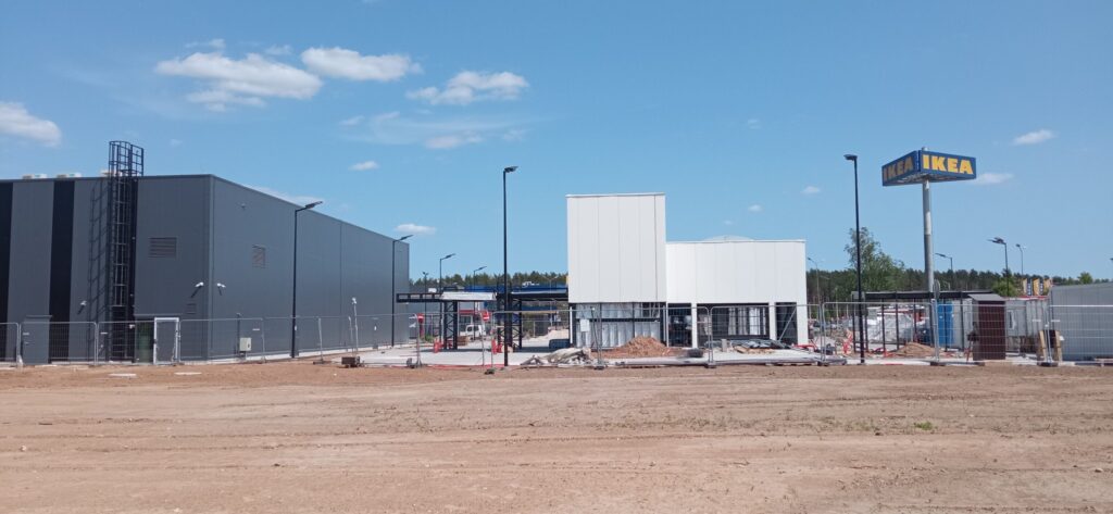 Juglas iela 95 (Juglas iela 95) - Car wash, Food services, Office center - construction photos