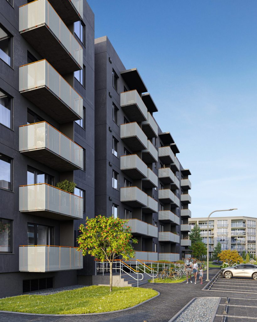 Kaivas kvartāls – 2. kārta (Kaivas iela 48B) - Daugiabutis - vizualizacija