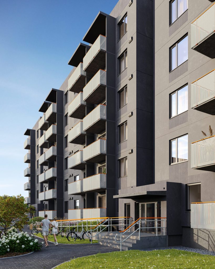 Kaivas kvartāls – 2. kārta (Kaivas iela 48B) - Daugiabutis - vizualizacija