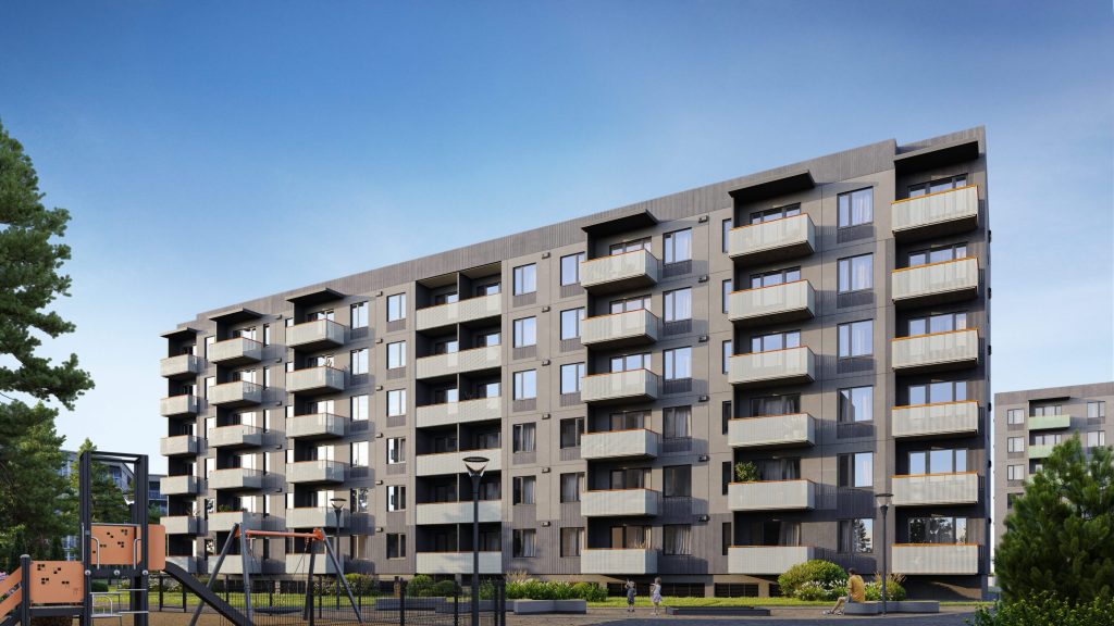 Kaivas kvartāls – 2. kārta (Kaivas iela 48B) - Daugiabutis - vizualizacija