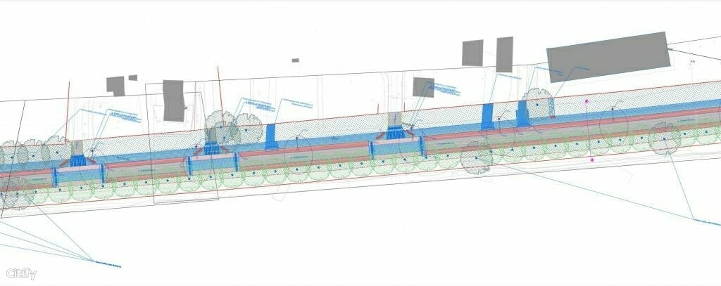 Ramaus eismo A. Kojelavičiaus g. (A. Kojelavičiaus g.) - Street - visualization