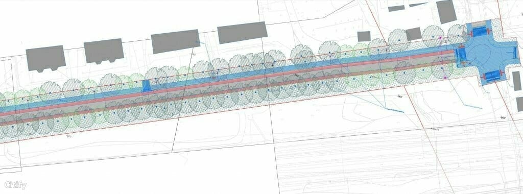 Ramaus eismo A. Kojelavičiaus g. (A. Kojelavičiaus g.) - Street - visualization