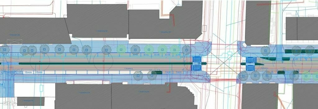 Ramaus eismo T. Ševčenkos g. (T. Ševčenkos g.) - Street - visualization