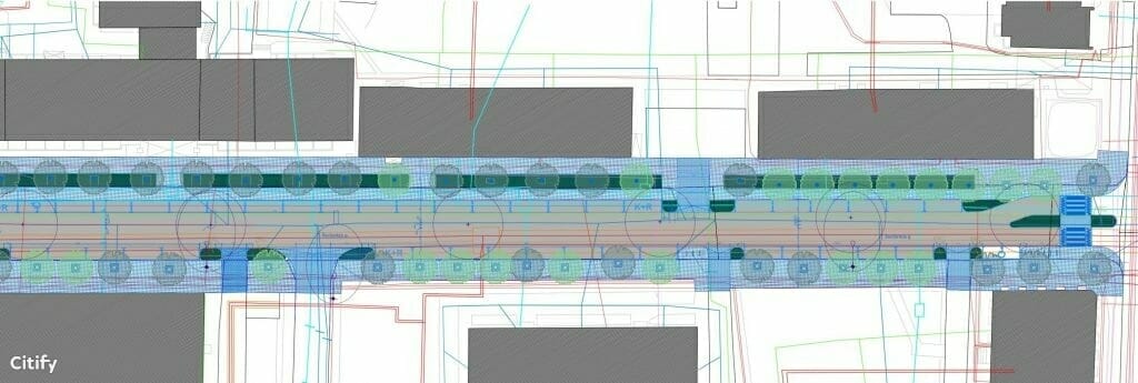 Ramaus eismo T. Ševčenkos g. (T. Ševčenkos g.) - Street - visualization