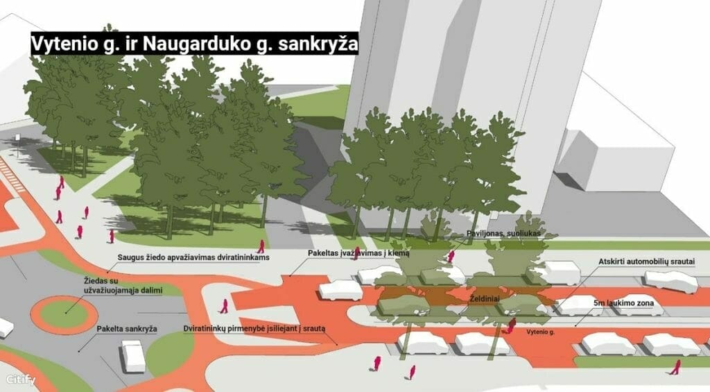 Ramaus eismo Vytenio g. (Vytenio g.) - Gatvė - vizualizacija