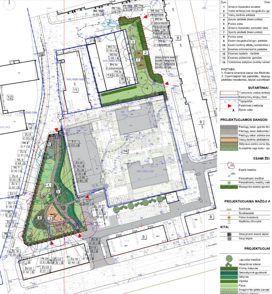 Simono Konarskio skveras (Muitinės g.) - Square - visualization