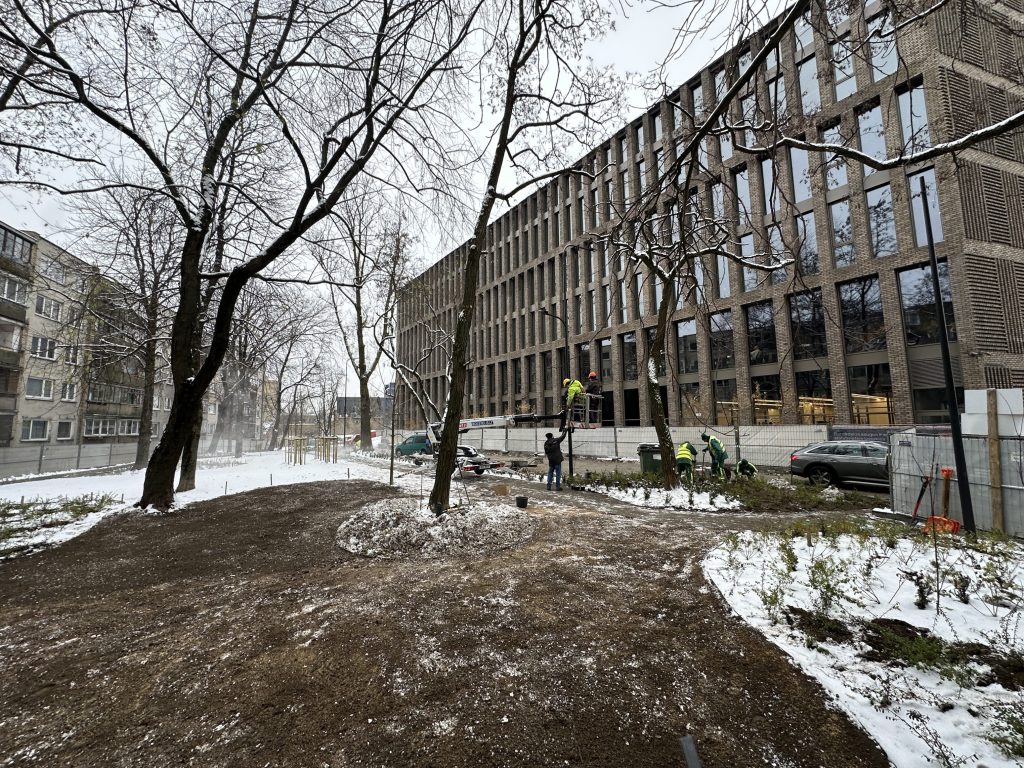 Algirdo g. 41 skveras (Algirdo g. 41) - Square - construction photos