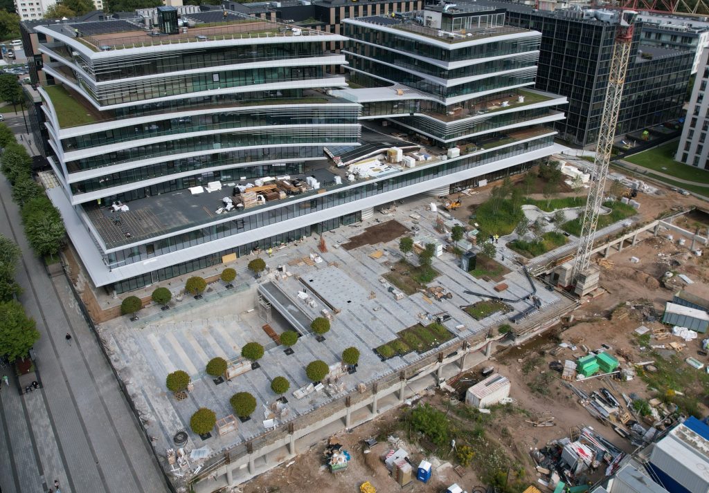 Business Stadium aikštė (Rinktinės g. 3) - Laukums - būvdarbu attēli