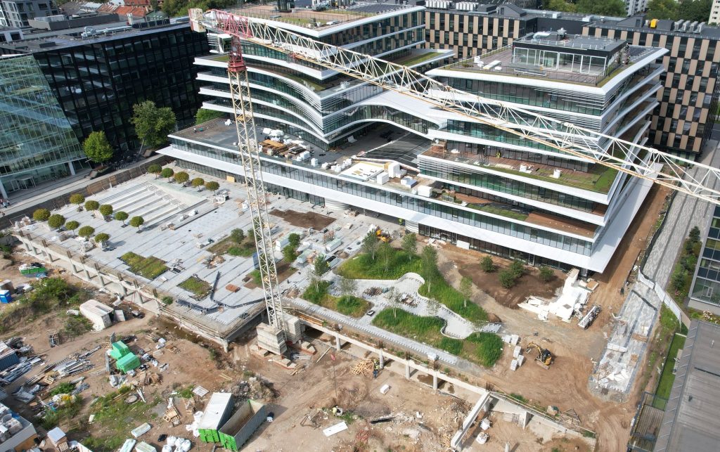 Business Stadium aikštė (Rinktinės g. 3) - Laukums - būvdarbu attēli