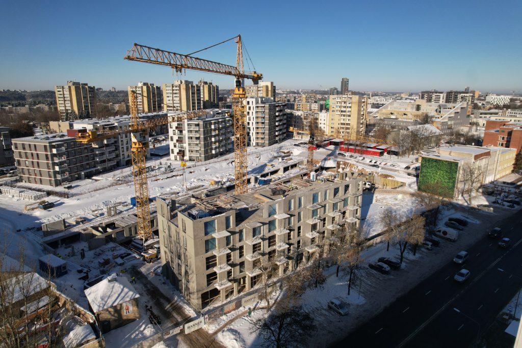 Naujamiesčio Vingis 1 etapas (Naugarduko g. 97) - Multi apartment - construction photos