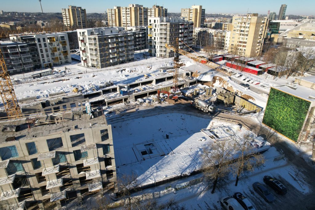 Naujamiesčio Vingis 1 etapas (Naugarduko g. 97) - Multi apartment - construction photos