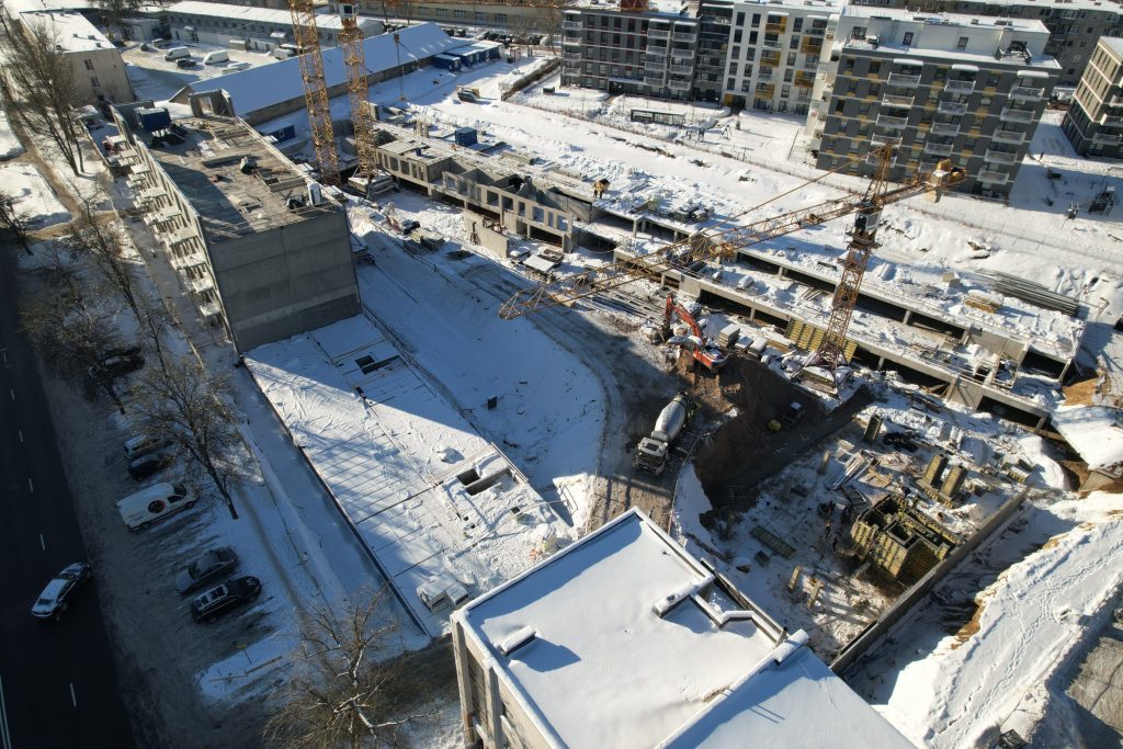 Naujamiesčio Vingis 1 etapas (Naugarduko g. 97) - Multi apartment - construction photos