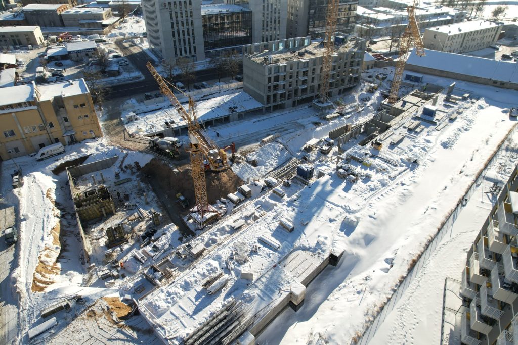 Naujamiesčio Vingis 1 etapas (Naugarduko g. 97) - Multi apartment - construction photos