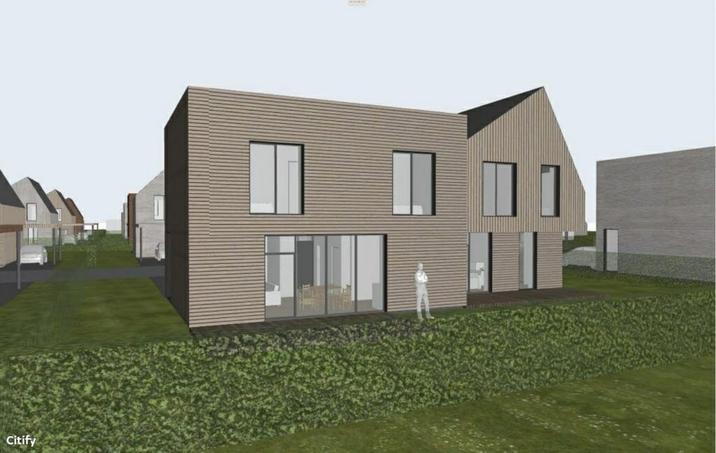 Ąžuolo kvartalas 2 etapas (Bernotų g. 4, 6, 8, 19, 21, 23) - Row housing - visualization