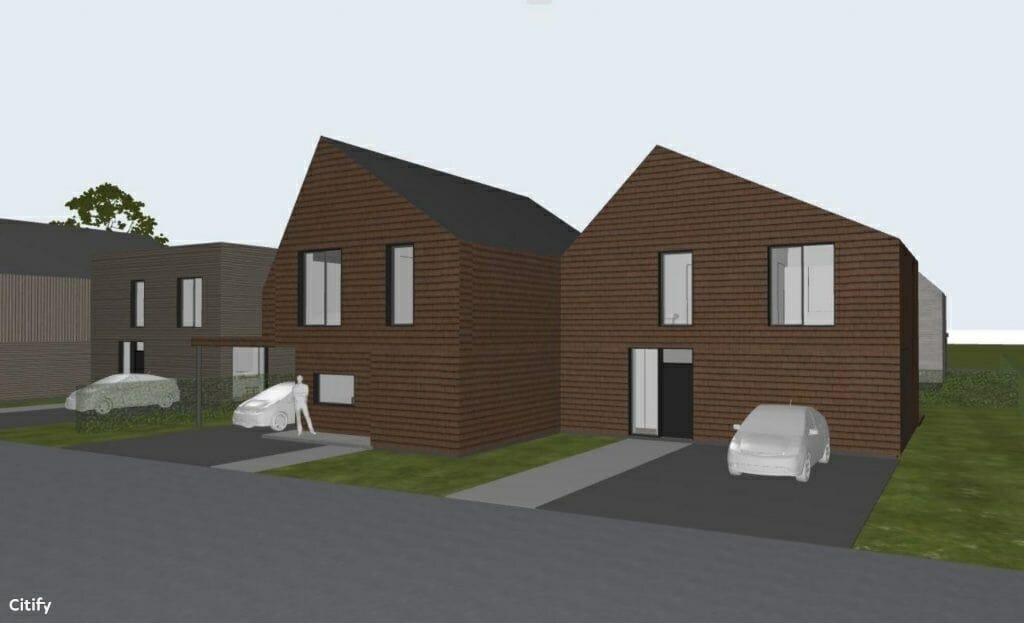 Ąžuolo kvartalas 2 etapas (Bernotų g. 4, 6, 8, 19, 21, 23) - Row housing - visualization