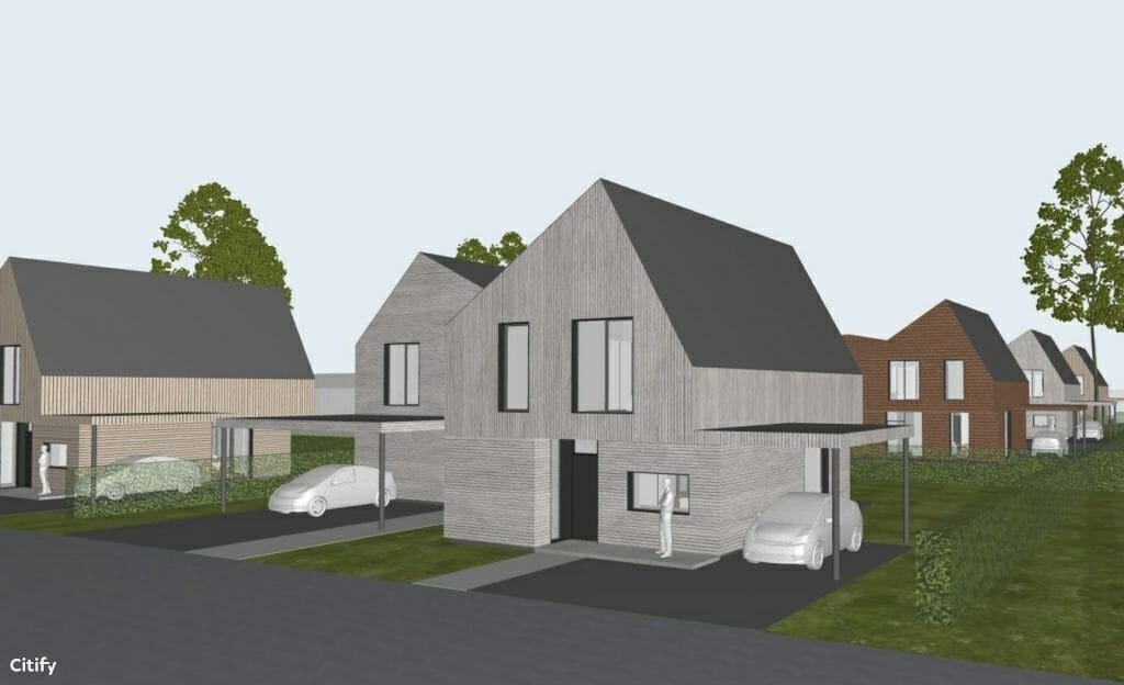 Ąžuolo kvartalas 2 etapas (Bernotų g. 4, 6, 8, 19, 21, 23) - Row housing - visualization