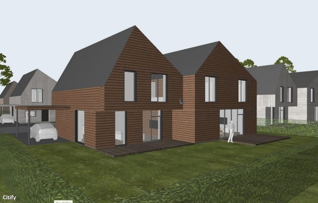 Ąžuolo kvartalas 2 etapas (Bernotų g. 4, 6, 8, 19, 21, 23) - Row housing - visualization