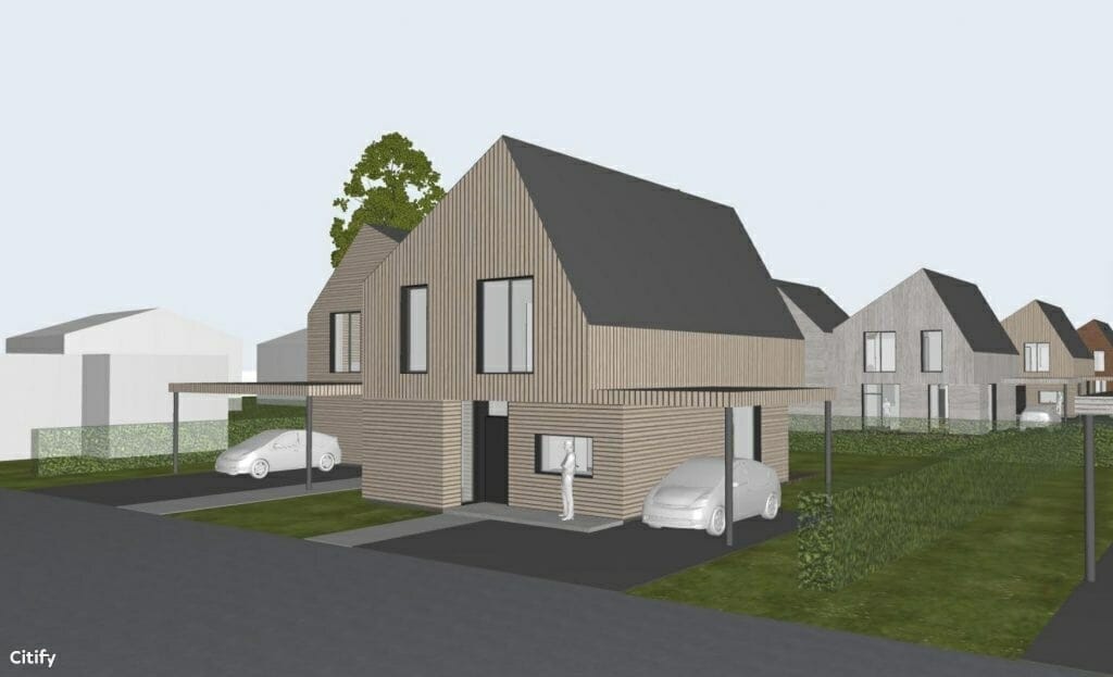 Ąžuolo kvartalas 2 etapas (Bernotų g. 4, 6, 8, 19, 21, 23) - Row housing - visualization