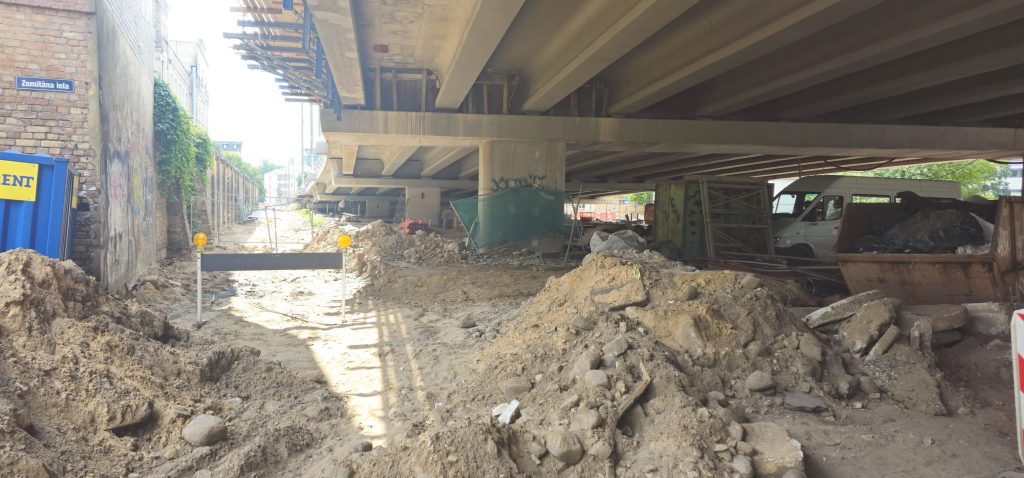 Jorģa Zemitāna tilta pārbūve (Jorģa Zemitāna tilts) - Ceļš - būvdarbu attēli