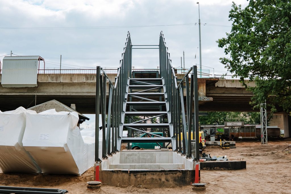 Jorģa Zemitāna tilta pārbūve (Jorģa Zemitāna tilts) - Ceļš - būvdarbu attēli