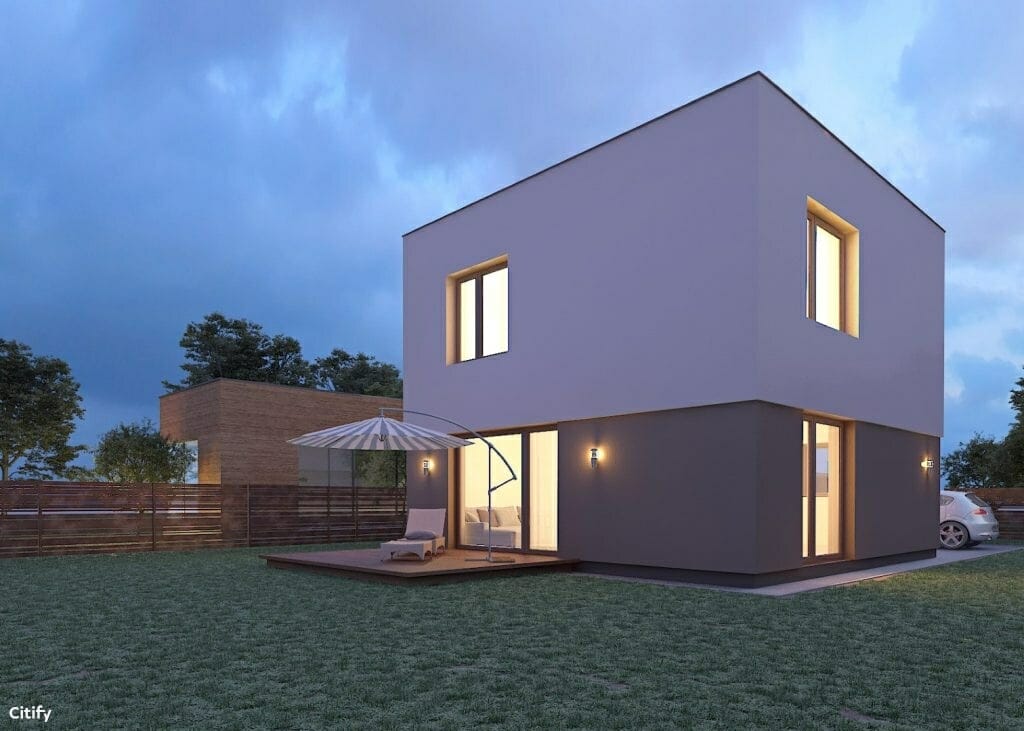 Karininkų namai (Savanorių g. 13,15,19,23,27,31,35,39,43,47,49,51, Narsiečiai) - Private house community, Row housing - visualization