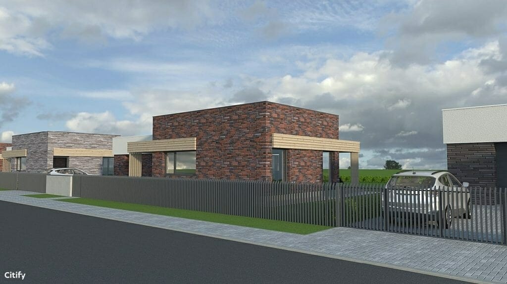 Katišių g. 18, 24, 26, 28, 30, 32, 34, 36 (Katišių g. 18, 24, 26 ,28, 30, 32, 34, 36) - Private house community - visualization