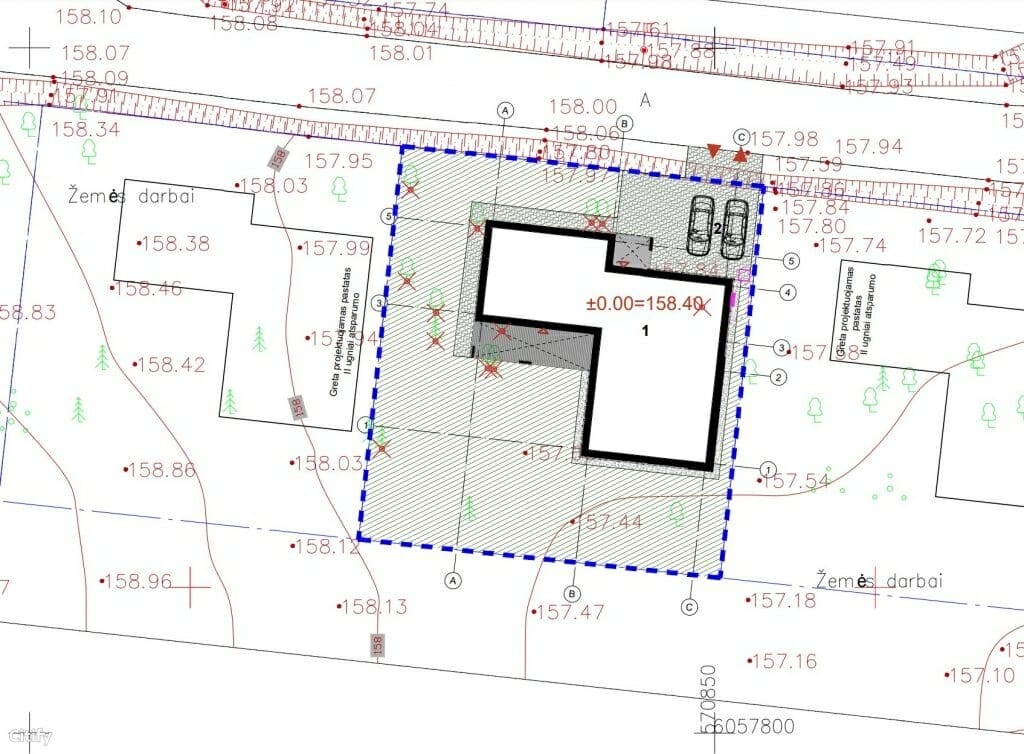 Katišių g. 18, 24, 26, 28, 30, 32, 34, 36 (Katišių g. 18, 24, 26 ,28, 30, 32, 34, 36) - Private house community - visualization