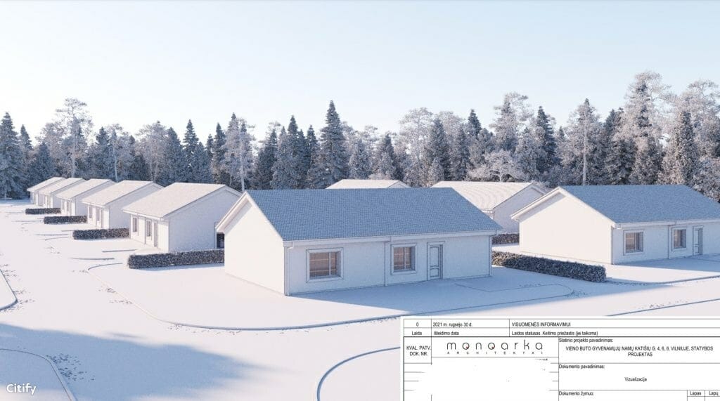 Katišių g. 4, 6, 8 (Katišių g. 4, 6, 8) - Privačių namų kvartalas - vizualizacija