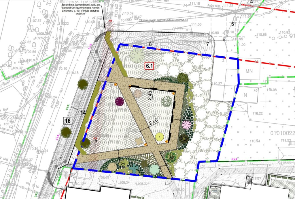 Linkmenų g. 19 skveras (Linkmenų g. 19) - Square - visualization