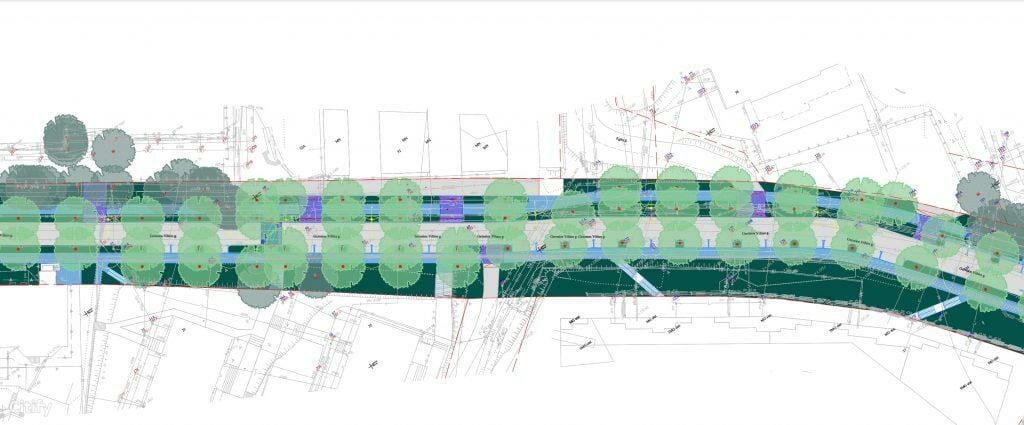 Ramaus eismo Gerosios Vilties g. (Gerosios Vilties g.) - Street - visualization