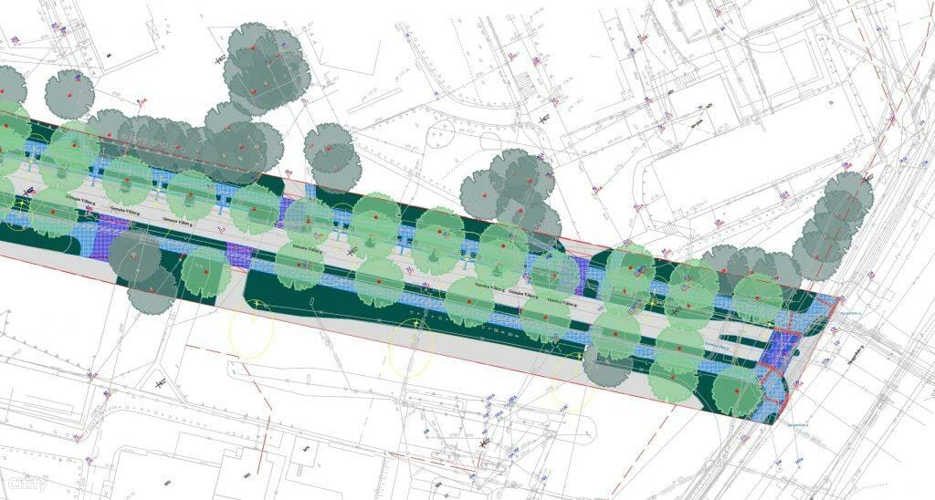Ramaus eismo Gerosios Vilties g. (Gerosios Vilties g.) - Street - visualization