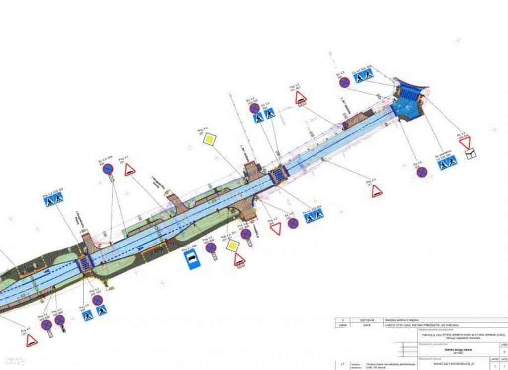 Ramaus eismo Vaduvos g. (Vaduvos g.) - Iela - vizualizācija