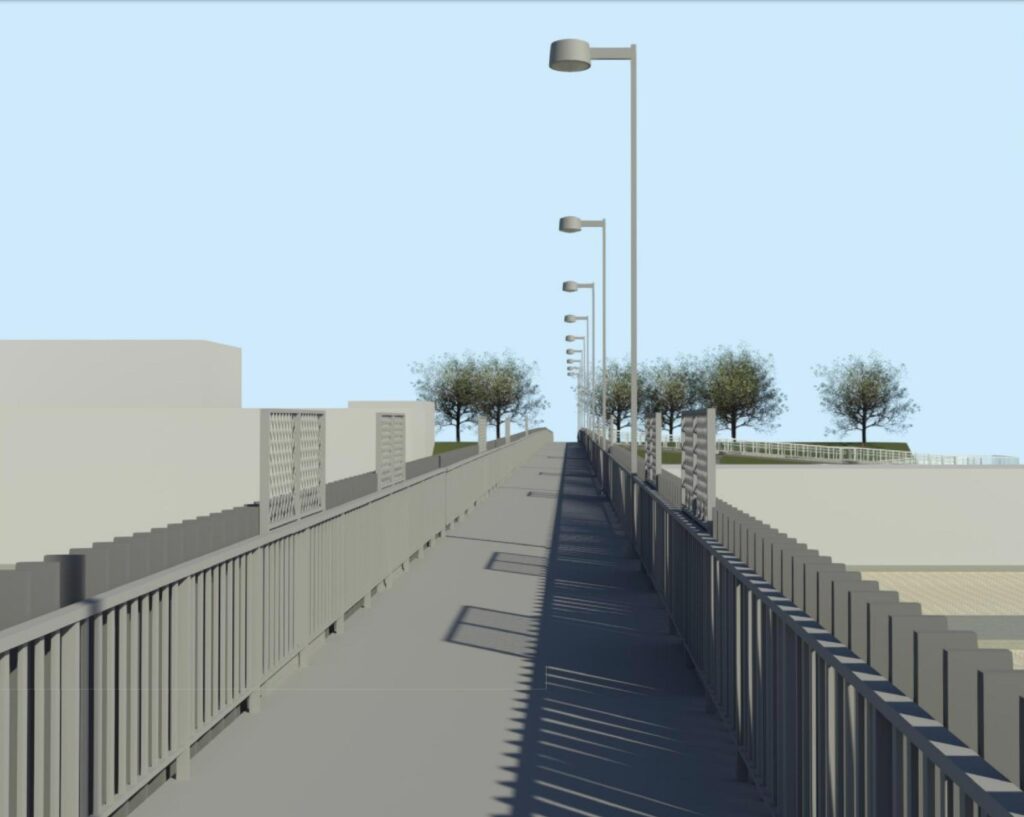 Stoties pėsčiųjų viadukas (Geležinkelio g.) - Sild - visuaalne