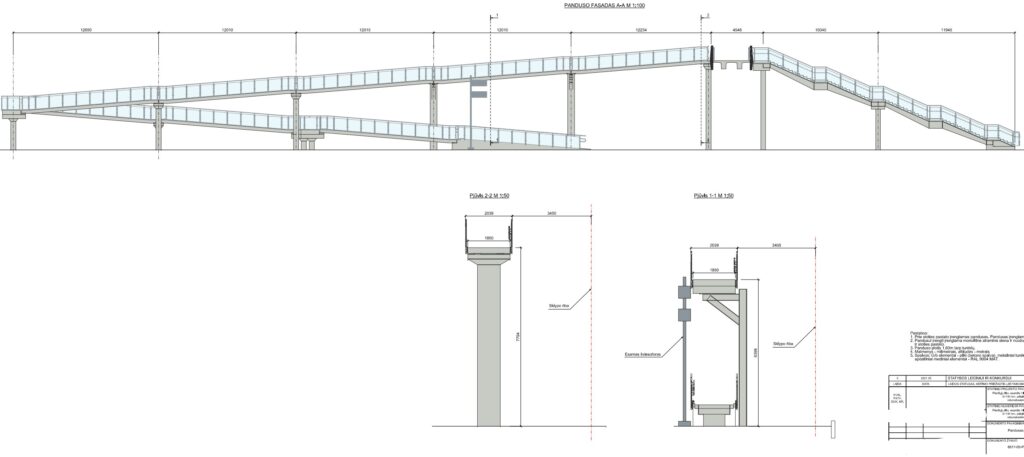 Stoties pėsčiųjų viadukas (Geležinkelio g.) - Sild - visuaalne