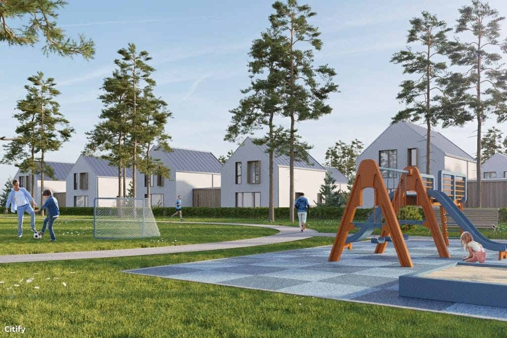 Švedų pievos (Pikutiškių g. 29F, 29G, 29H, 29K, 29J, 29I, 29L, 29M, 29N, 29L, 29R, 29P, 29O) - Private house community - visualization